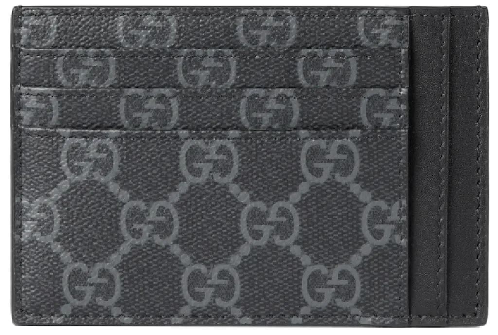 Ví Gucci GG Emblem Card Case 'Black' 821208-FAD6M-1000 Ví Gucci GG Emblem Card Case 'Black' 821208-FAD6M-1000
