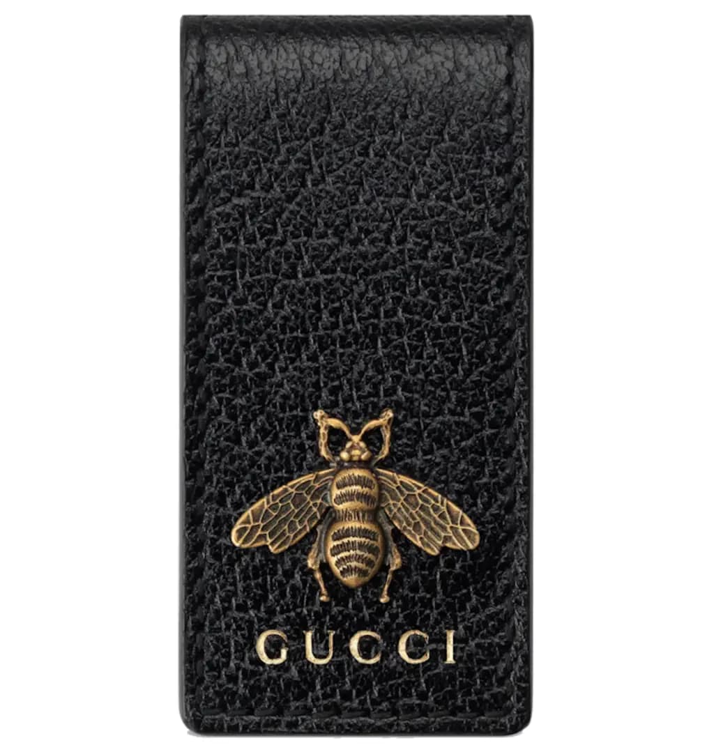 Ví Gucci Animalier Leather Money Clip 'Black' 522914-DJ20T-1000 Ví Gucci Animalier Leather Money Clip 'Black' 522914-DJ20T-1000