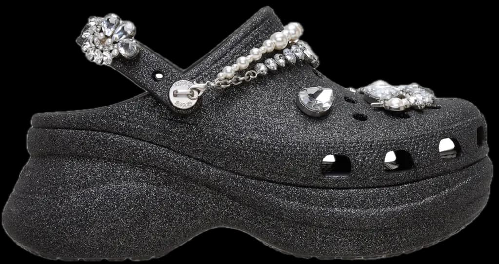Dép Crocs Classic Bae Clog 'Wedding Glitter Black' 211978-001 Dép Crocs Classic Bae Clog 'Wedding Glitter Black' 211978-001