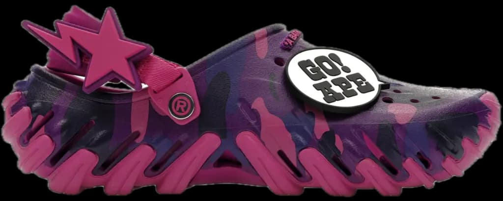 Dép Crocs Echo RO Clog 'Bape Grapeberry Camo' 213140-5BV Dép Crocs Echo RO Clog 'Bape Grapeberry Camo' 213140-5BV