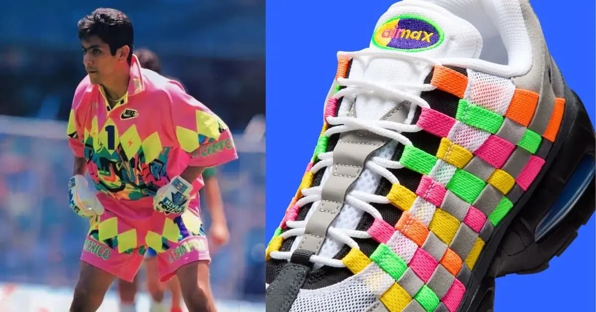 Air Max 95 Woven xuất hiện với phối màu gợi nhớ Jorge Campos Air Max 95 Woven xuất hiện với phối màu gợi nhớ Jorge Campos