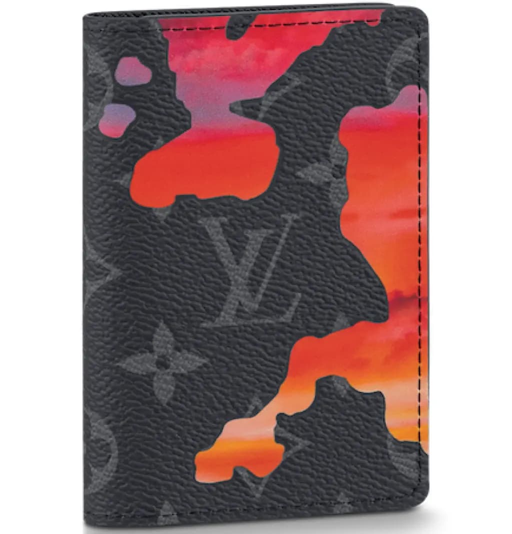 Ví Louis Vuitton Pocket Organiser 'Black Red' M81757 Ví Louis Vuitton Pocket Organiser 'Black Red' M81757