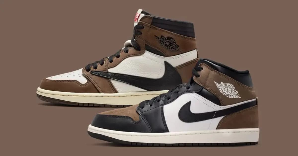 Jordan 1 Mid "Palomino" lộ diện với phối màu gợi nhớ Travis Scott Jordan 1 Mid "Palomino" lộ diện với phối màu gợi nhớ Travis Scott