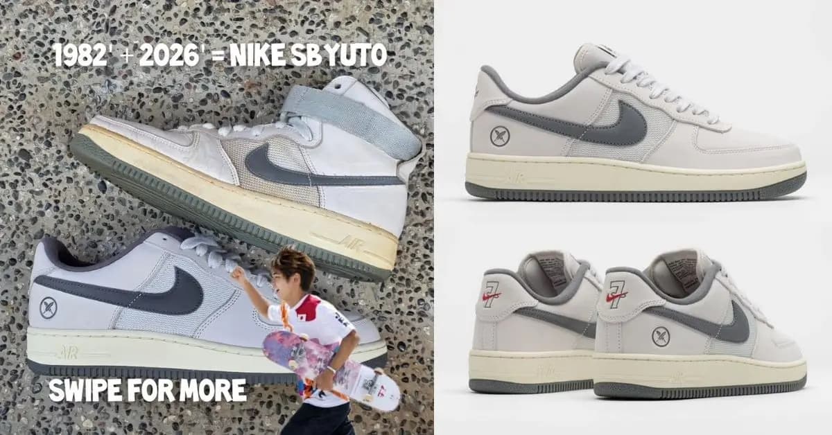 Nike SB ra mắt Air Force 1 Low hợp tác cùng Yuto Horigome Nike SB ra mắt Air Force 1 Low hợp tác cùng Yuto Horigome