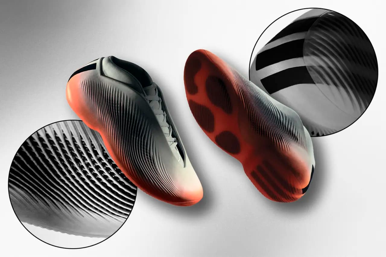 Adidas mang tương lai đến sân bóng rổ với mẫu giày BB.01 được in 3D Adidas mang tương lai đến sân bóng rổ với mẫu giày BB.01 được in 3D