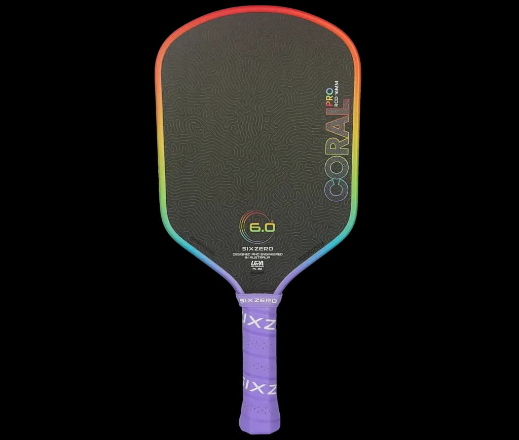 Vợt Pickleball Six Zero Coral Pro 16mm 'Rainbow' Vợt Pickleball Six Zero Coral Pro 16mm 'Rainbow'