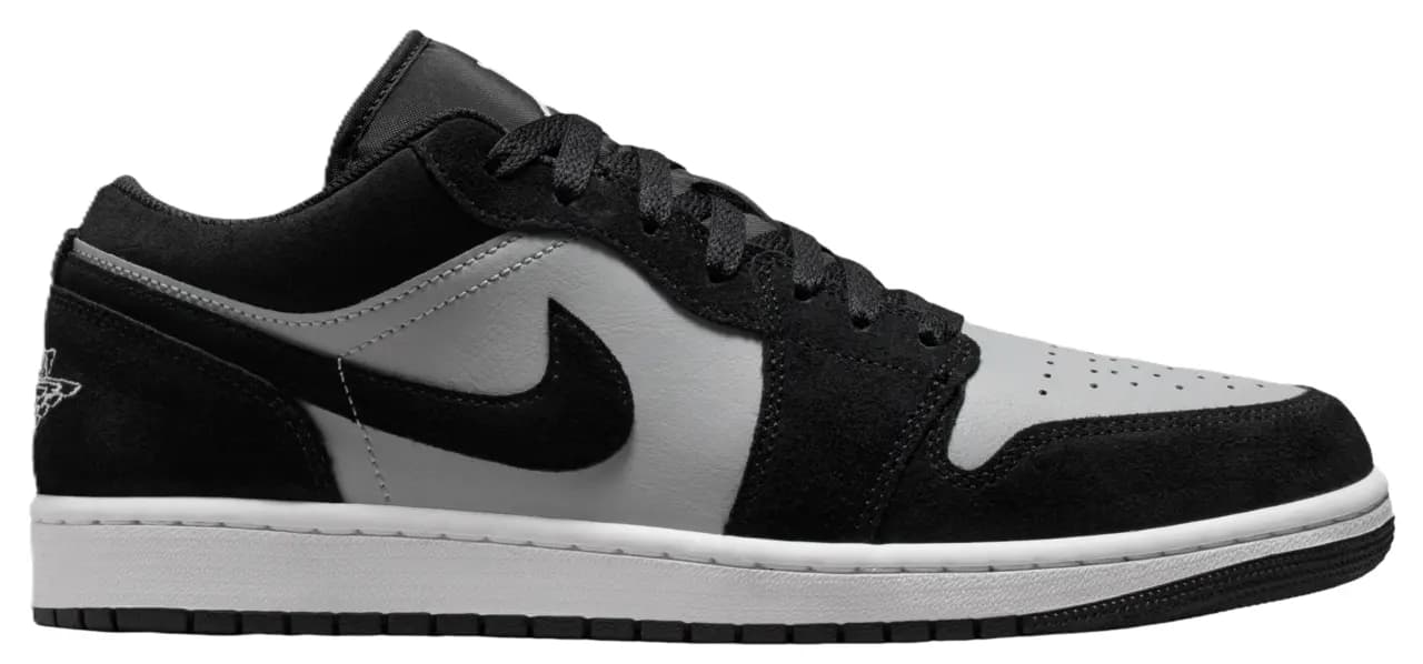 Giày Nike Air Jordan 1 Low 'Black White Grey' 553558-048 Giày Nike Air Jordan 1 Low 'Black White Grey' 553558-048