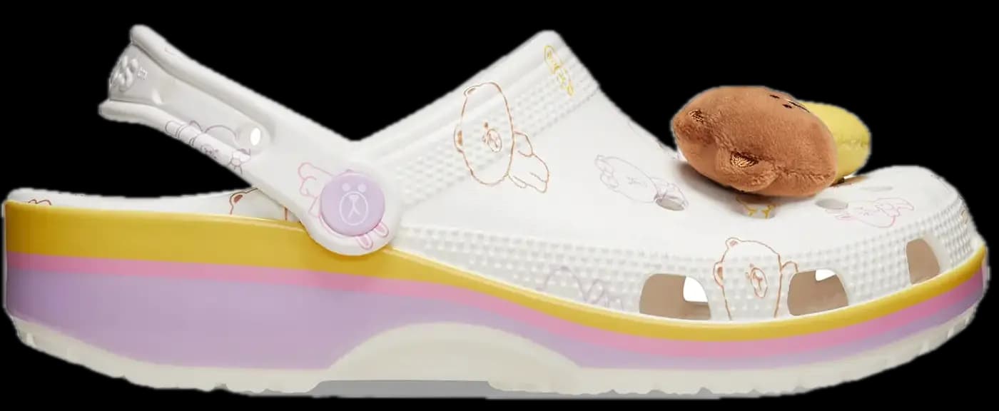 Dép Crocs x Line Classic 'Clog White Purple' 209480-100 Dép Crocs x Line Classic 'Clog White Purple' 209480-100