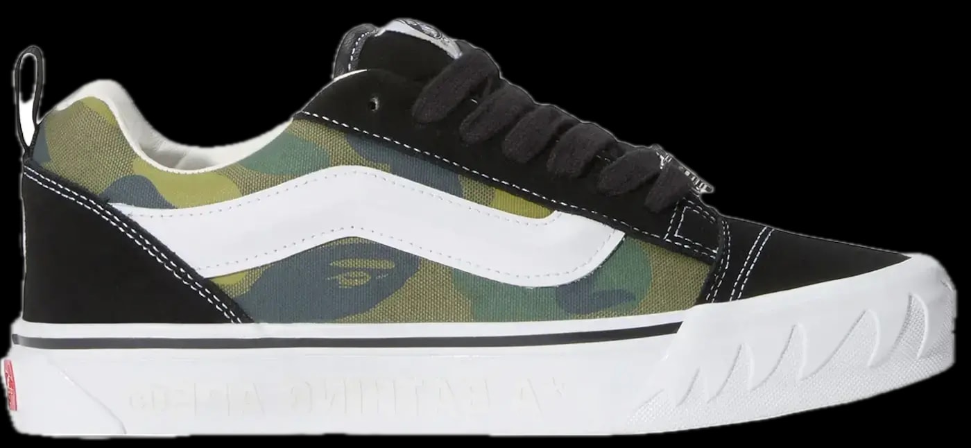 Giày Vans x BAPE Knu Skool 'Camo Green' VN000Z39W09 — kich-thuoc: 40 Giày Vans x BAPE Knu Skool 'Camo Green' VN000Z39W09 — kich-thuoc: 40