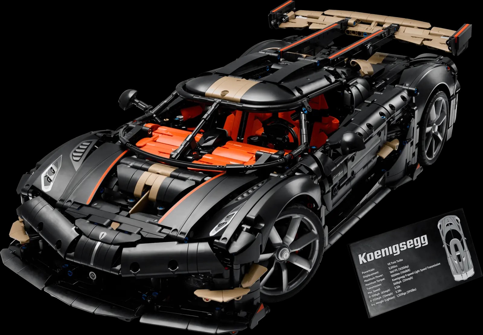 Mô hình Lego Koenigsegg Sadair's Spear Megacar 42232 Mô hình Lego Koenigsegg Sadair's Spear Megacar 42232