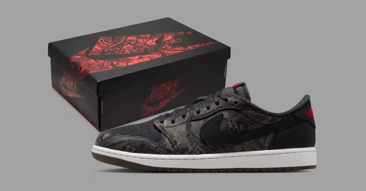 Jordan 1 Low Laser tái hiện họa tiết khắc laser kinh điển Jordan 1 Low Laser tái hiện họa tiết khắc laser kinh điển