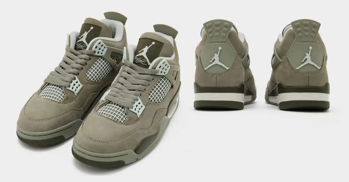 Jordan 4 Light Army độc quyền châu Âu với phong cách quân đội Jordan 4 Light Army độc quyền châu Âu với phong cách quân đội