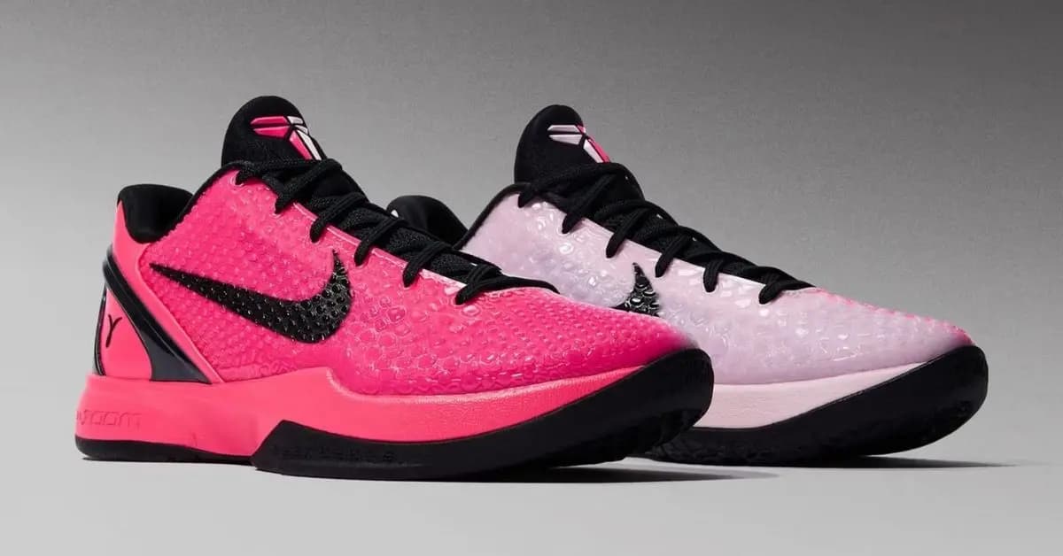 Kobe 6 Protro “Kay Yow” nổi bật với phối màu hồng đặc biệt Kobe 6 Protro “Kay Yow” nổi bật với phối màu hồng đặc biệt
