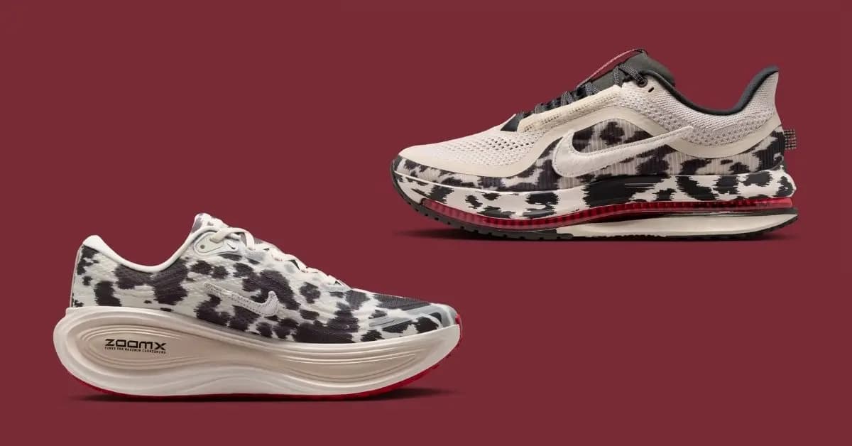Nike Vomero Plus và Pegasus Premium “Cow Print” khoác họa tiết bò sữa Nike Vomero Plus và Pegasus Premium “Cow Print” khoác họa tiết bò sữa
