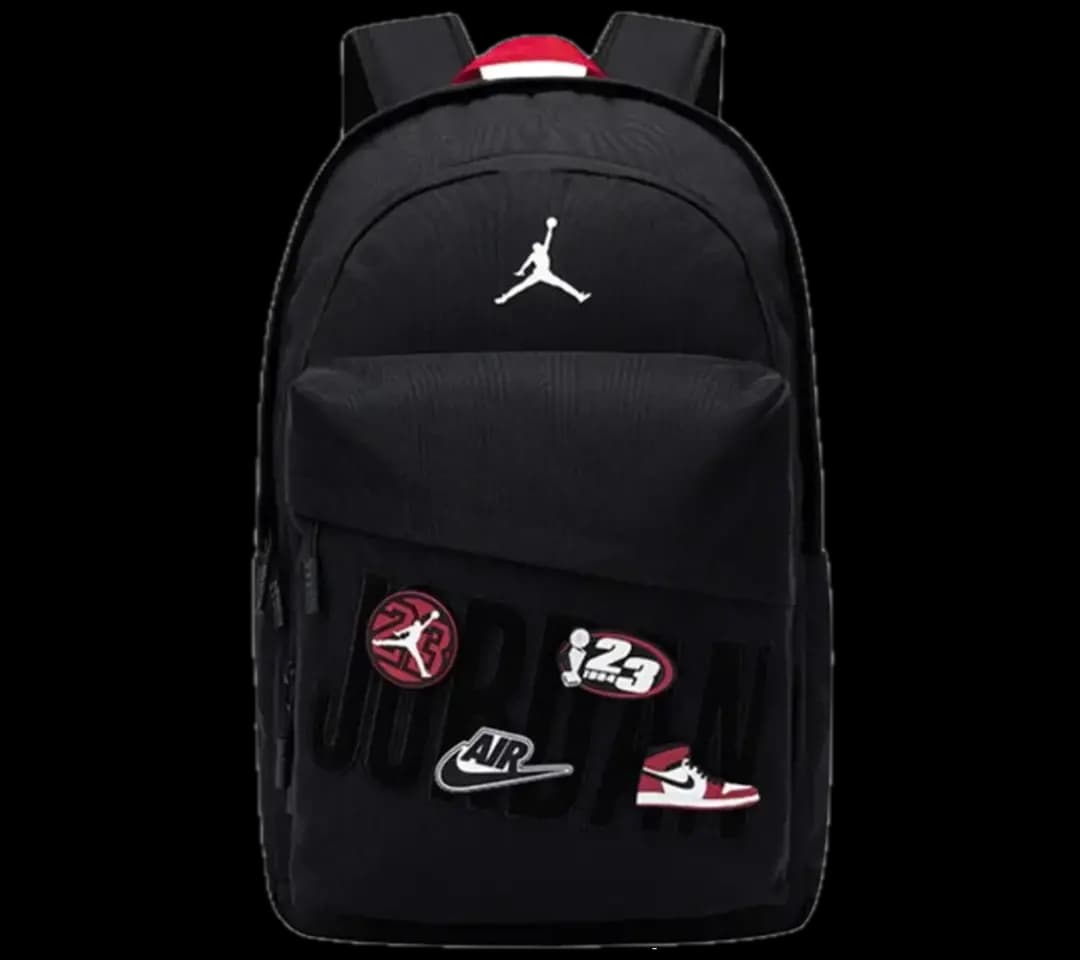 Balo Nike Jordan Velcro Badge ‘Black’ JD2533232GS-001 Balo Nike Jordan Velcro Badge ‘Black’ JD2533232GS-001