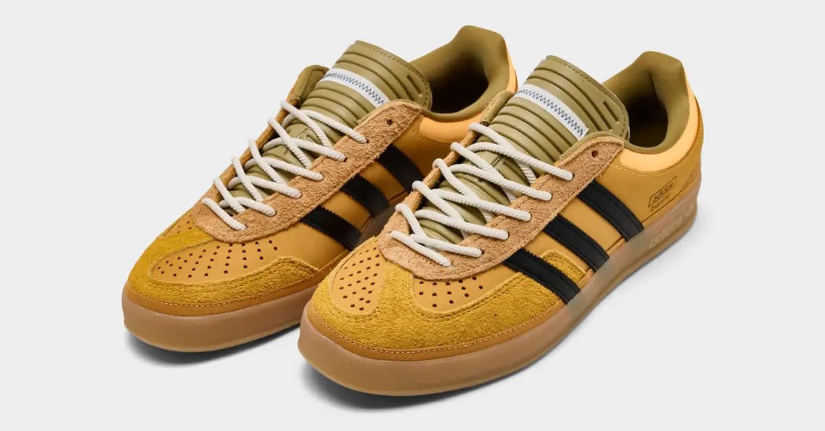 Bad Bunny x adidas Gazelle Solar Gold nổi bật với sắc vàng ấm Bad Bunny x adidas Gazelle Solar Gold nổi bật với sắc vàng ấm