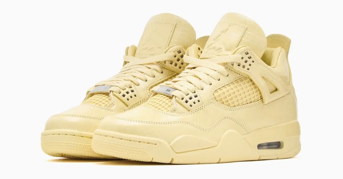 J Balvin x Jordan 4 Amazonas khoác sắc vàng Lemonade J Balvin x Jordan 4 Amazonas khoác sắc vàng Lemonade