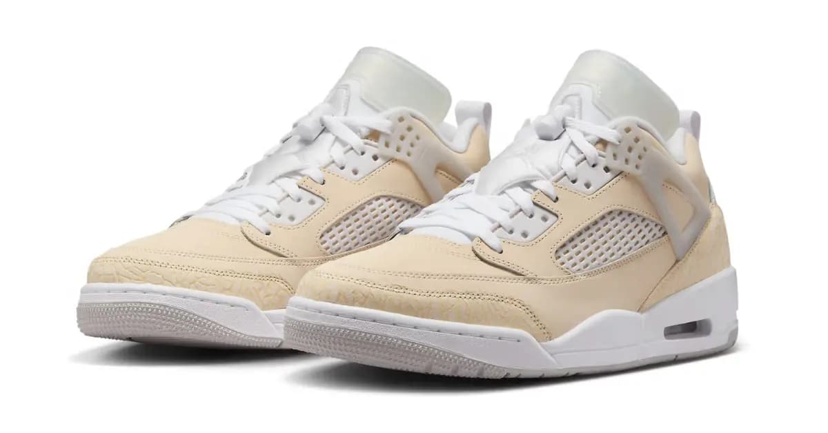 Jordan Spizike Low White Cement tái hiện phối màu kinh điển Jordan Spizike Low White Cement tái hiện phối màu kinh điển