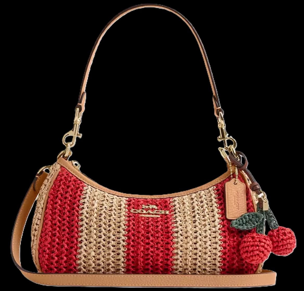 Túi Coach Teri Stripes And Charm 'Red' CER34-IMZ1Y Túi Coach Teri Stripes And Charm 'Red' CER34-IMZ1Y