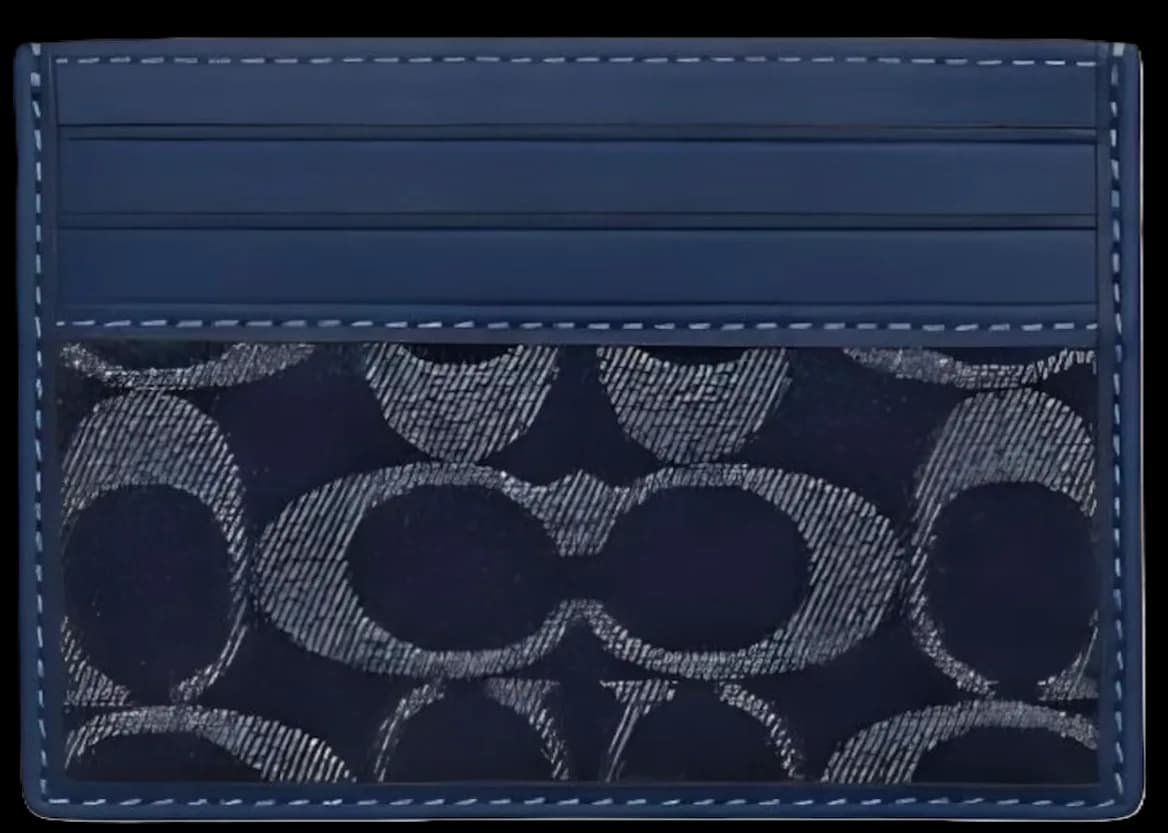 Ví Coach Slim Id Card Case 'Navy' CY907-SVXR9 Ví Coach Slim Id Card Case 'Navy' CY907-SVXR9