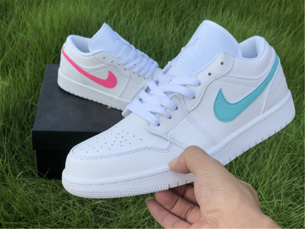 Giày Nike Air Jordan 1 Low GS 'White Neon' CW7035-100 - Hình ảnh 3