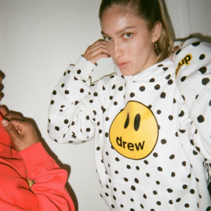 Alternative view of Áo Drew House Mascot Deconstructed Hoodie Polka Dot DH-MADHPD