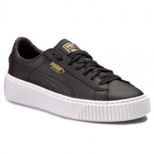 Alternative view of Giày Puma Wmns Basket Platform Core 'Black Gold' 364040-03