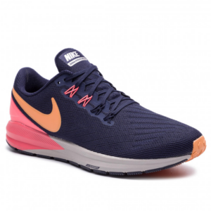 Alternative view of Giày Nike Air Zoom Structure 22 'Blackened Blue Orange' AA1636-400