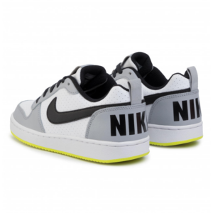 Alternative view of Giày Nike Court Borough Low White Black Wolf Grey (GS) 839985-104