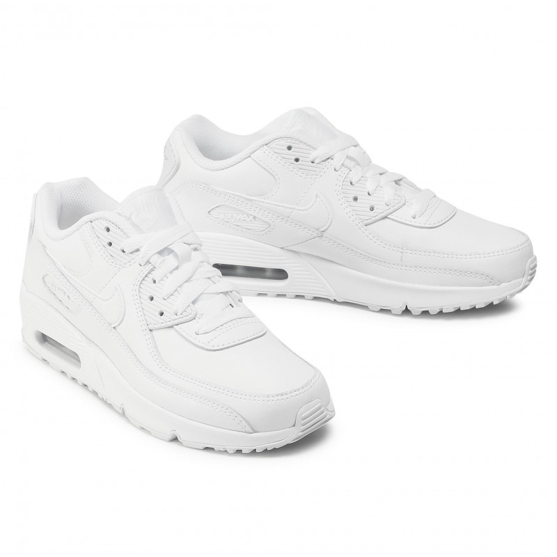 Giày Nike Air Max 90 Leather Gs 'White' Cd6864-100 - Authentic-Shoes