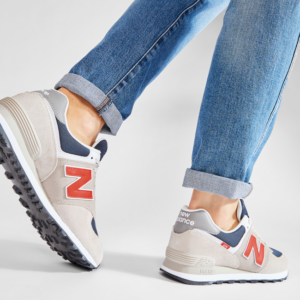 Alternative view of Giày New Balance 574 'Beige Red Blue' ML574SJ2