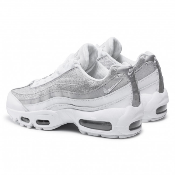 Giày Nike Air Max 95  Wmns White Metallic Silver DH3857-100 - Hình ảnh 3