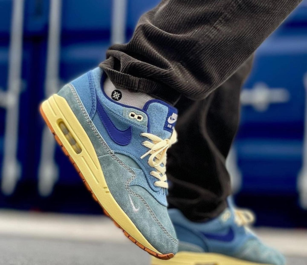 Giày Nike Air Max 1 Premium Dirty Denim 'Deep Royal Blue' DV3050-300 - Hình ảnh 8