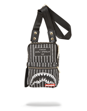 Sprayground Reverse Black Shark In Paris Sling