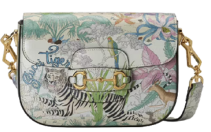 Túi Gucci Tiger Horsebit 1955 Mini Gold Toned Hardware ‎677266-UTIBC-9177