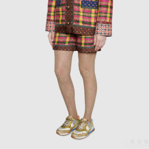 Alternative view of Giày Gucci Ultrapace 'Gold Sparkling Fabric' 602228-HW910-8060