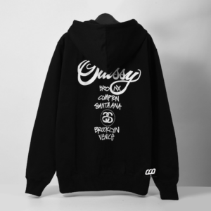 Ao Stussy World Tour Zip Hoodie 2022 'Black'
