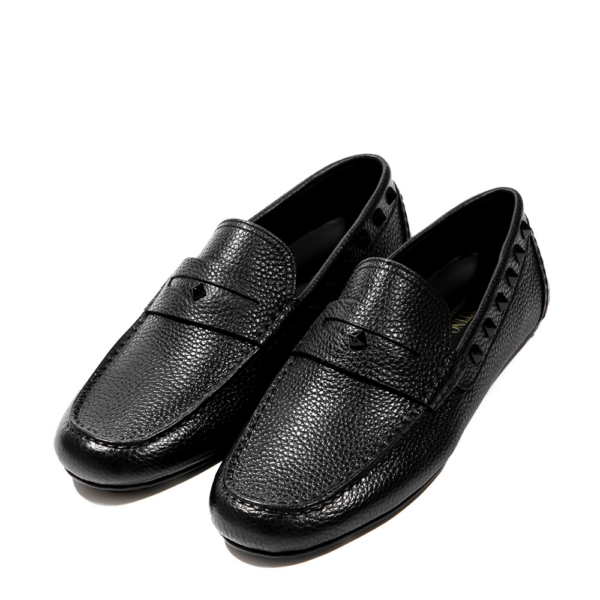 Giày Valentino Black Rockstud Peniva Driving Loafers RY2S0B75-WVG-0NO - Hình ảnh 6