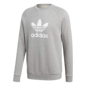 Áo Adidas Trefoil Warm-Up Crew Sweatshirt Grey CY4573