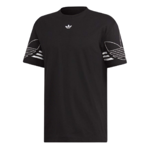 Áo Adidas Originals T Shirt Outline Trefoil Logo Black DU8145