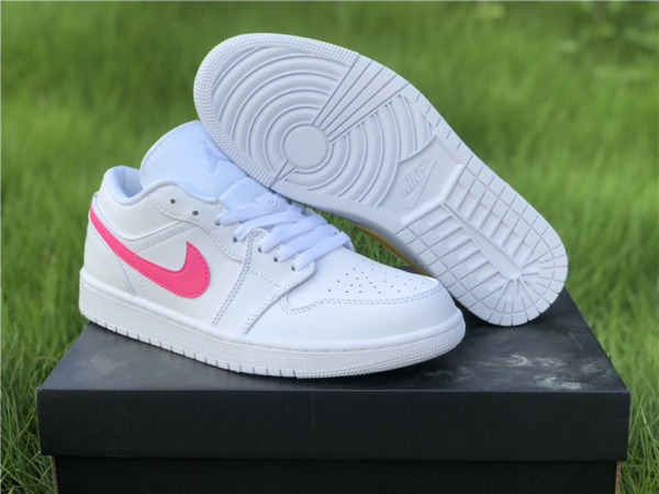 Giày Nike Air Jordan 1 Low GS 'White Neon' CW7035-100 - Hình ảnh 2