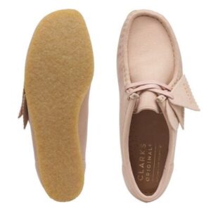 Giay Clarks Wallabee 'Blush Synthetic' 261-69435