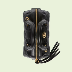 Tui Gucci GG Matelasse Leather Top Handle Bag 'Black' ‎702251-UM8HG-1046