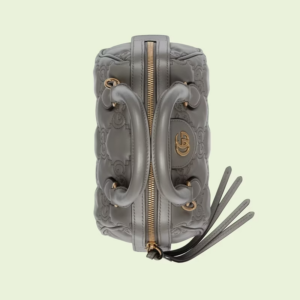Tui Gucci GG Matelasse Leather Top Handle Bag 'Grey' 702251-UM8HG-1563