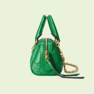 Tui GG Matelasse Leather Top Handle Bag 'Green' 702251-UM8HG-3389