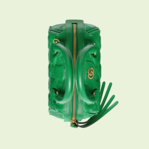 Tui GG Matelasse Leather Top Handle Bag 'Green' 702251-UM8HG-3389