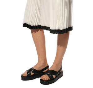 Alternative view of Dép Prada Logo Quilted Platform 'Black' 1XZ749 038 F0002