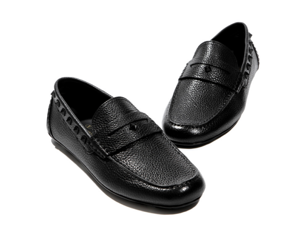 Giày Valentino Black Rockstud Peniva Driving Loafers RY2S0B75-WVG-0NO - Hình ảnh 2