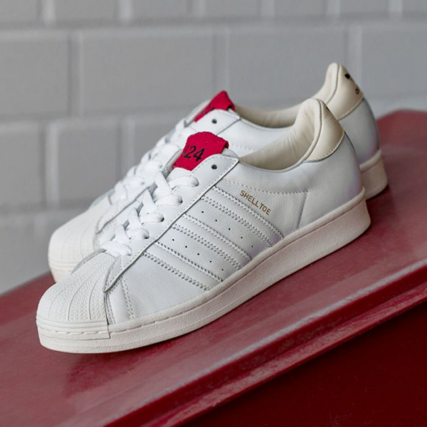 Giày Adidas 424 x Superstar Shell Toe 'White Scarlet' FW7624 - Hình ảnh 2