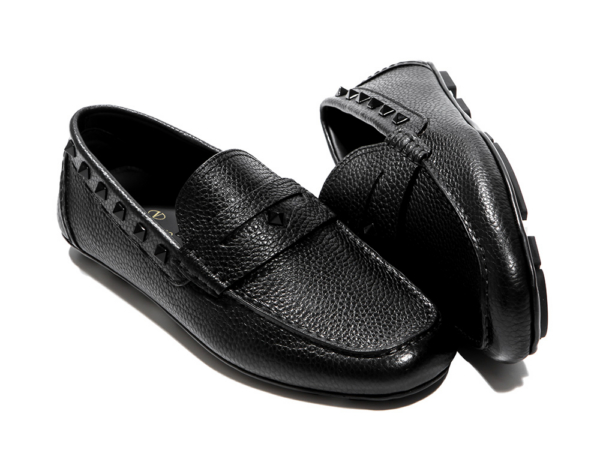 Giày Valentino Black Rockstud Peniva Driving Loafers RY2S0B75-WVG-0NO - Hình ảnh 5